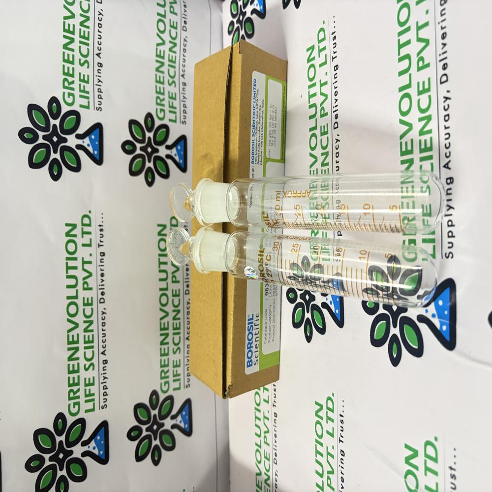 Graduated Test Tube With i/c Glass Stopper Borosil 