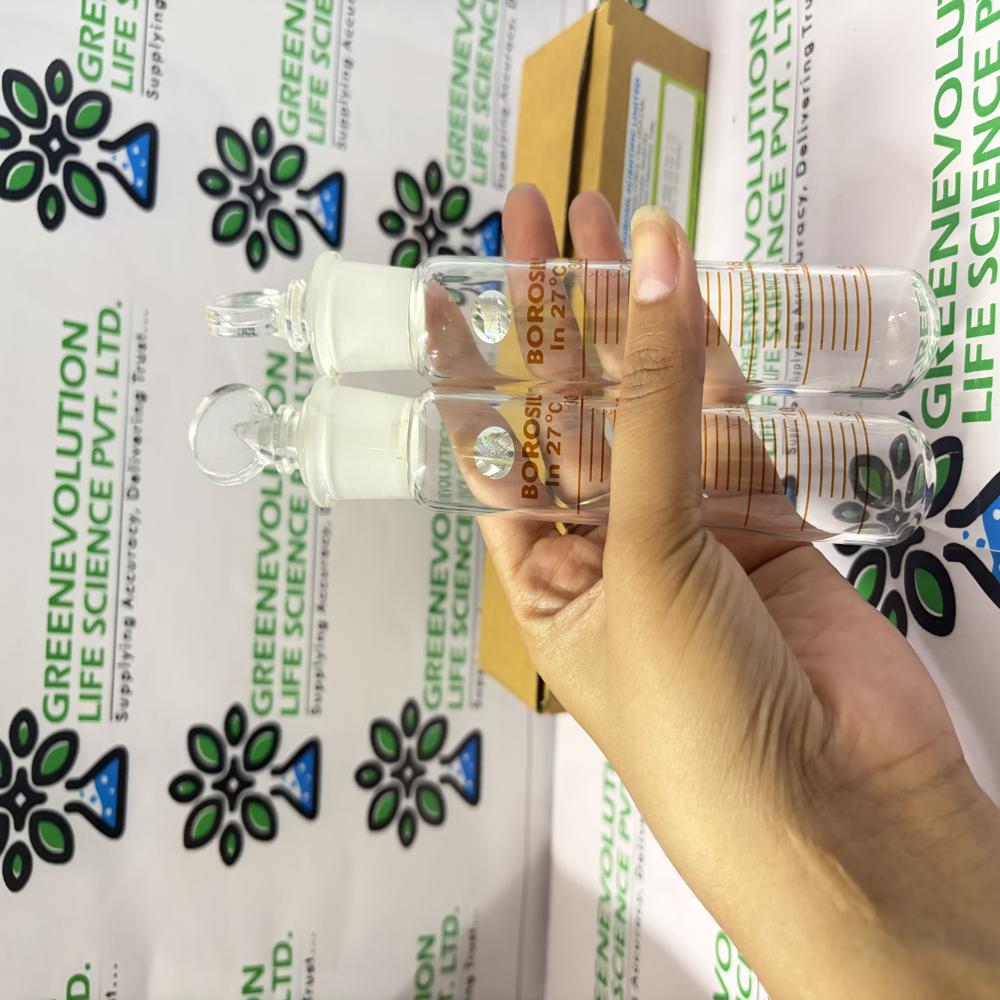 Graduated Test Tube With i/c Glass Stopper Borosil 