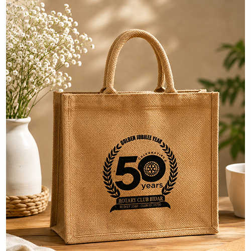 Customized Printed Jute Tote Bag - Capacity: 8 Kg