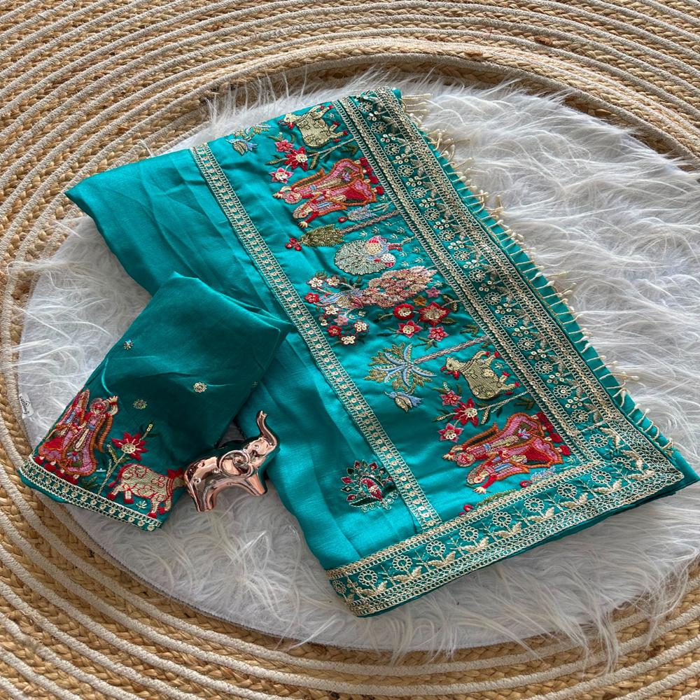 embroidery saree 