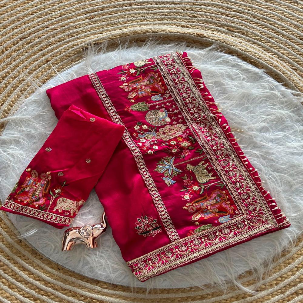 embroidery saree 