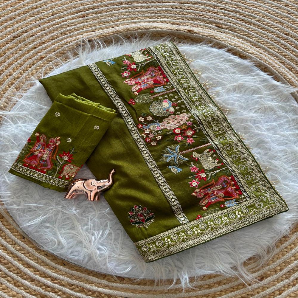 embroidery saree 