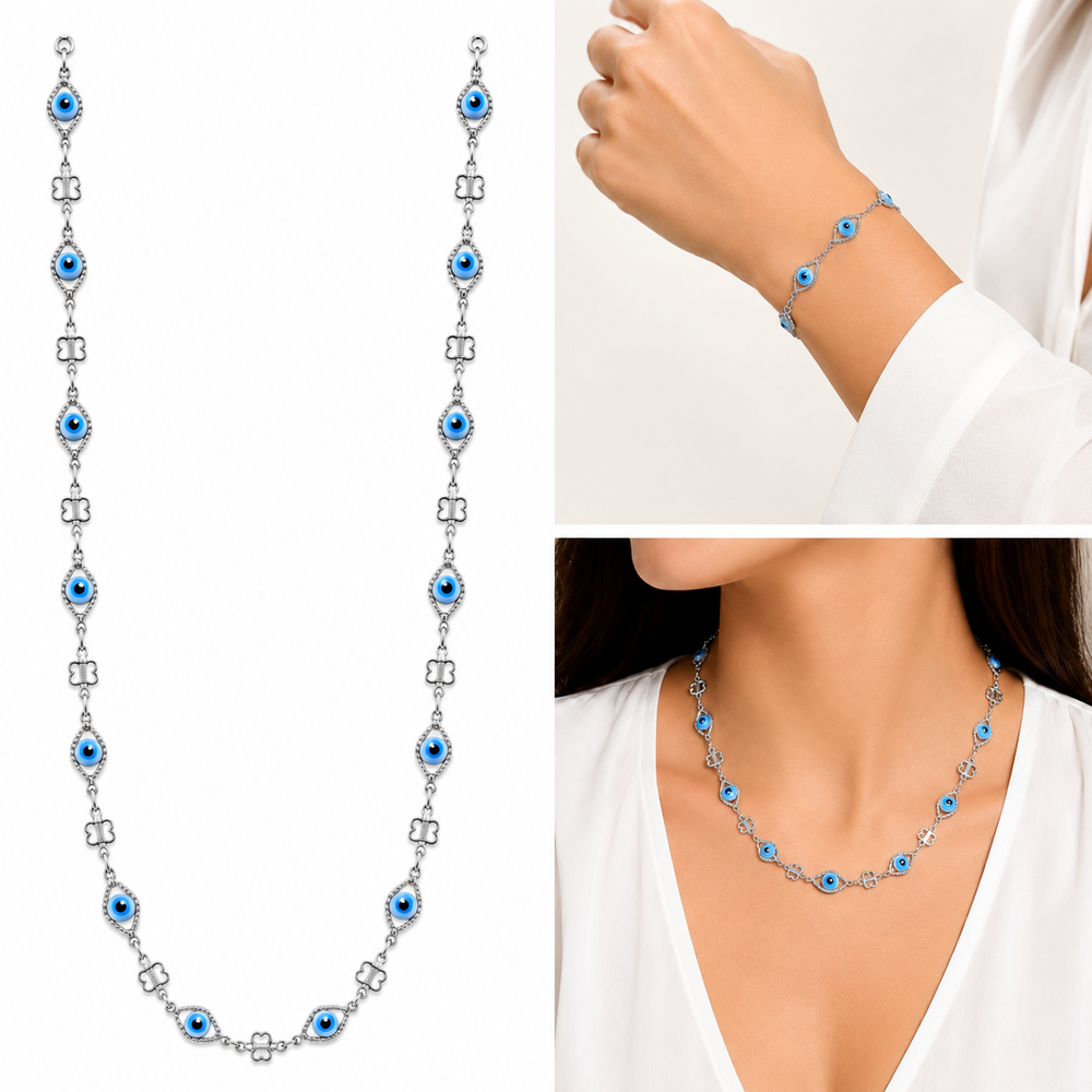 Multicolor Stone Gold Chain