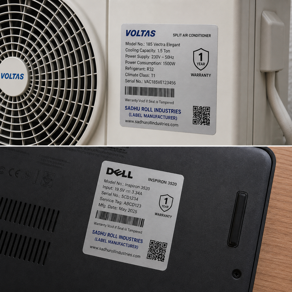 Silver Polyster Label - Automatic Grade: Manual