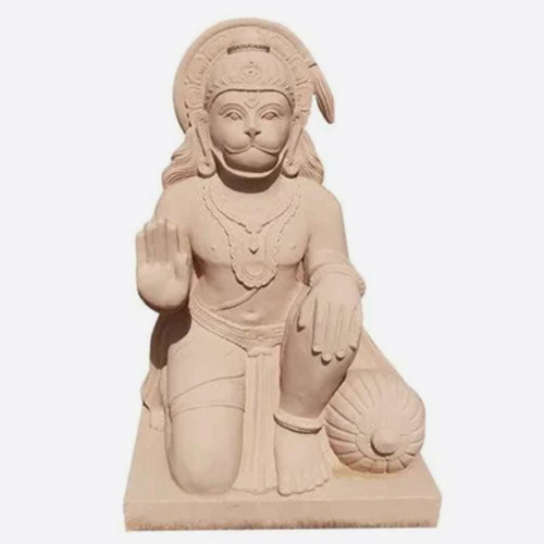 Red Sandstone Hanuman Moorti 4feet