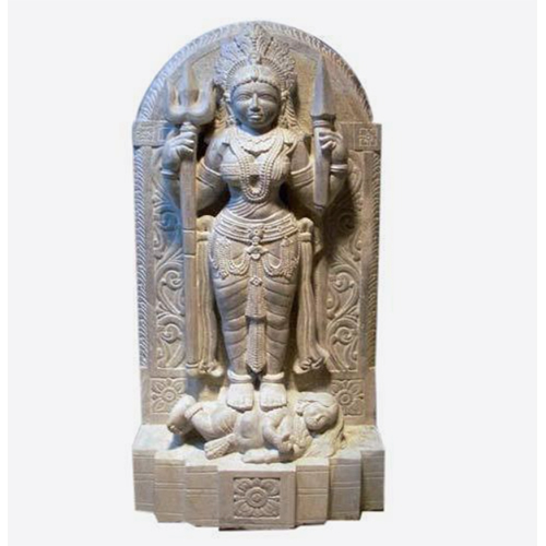 Polished Stone God Statue 5x2 Feet