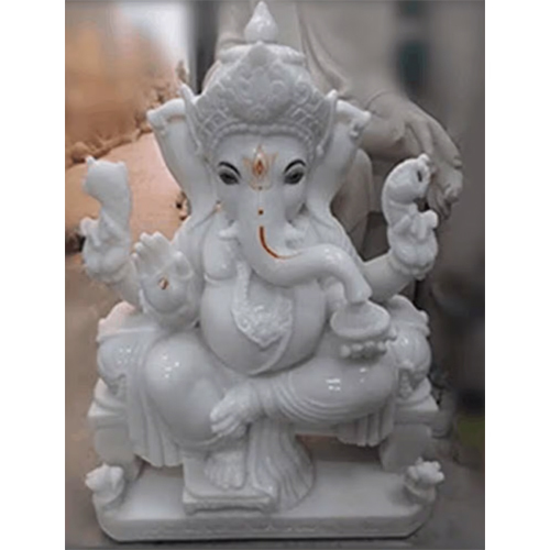 Marble Ganeshji Statue 2 feet Height