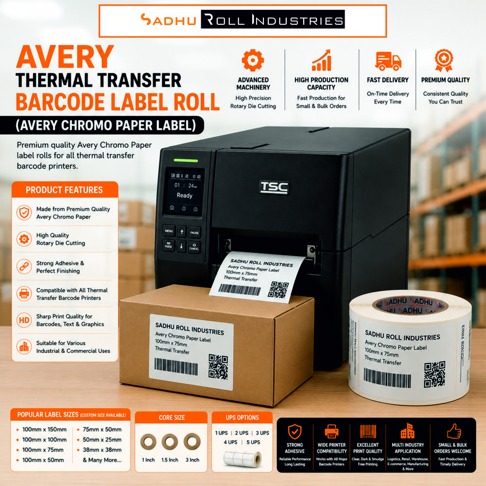 Thermal Transfer Barcode Label Roll - Automatic Grade: Manual