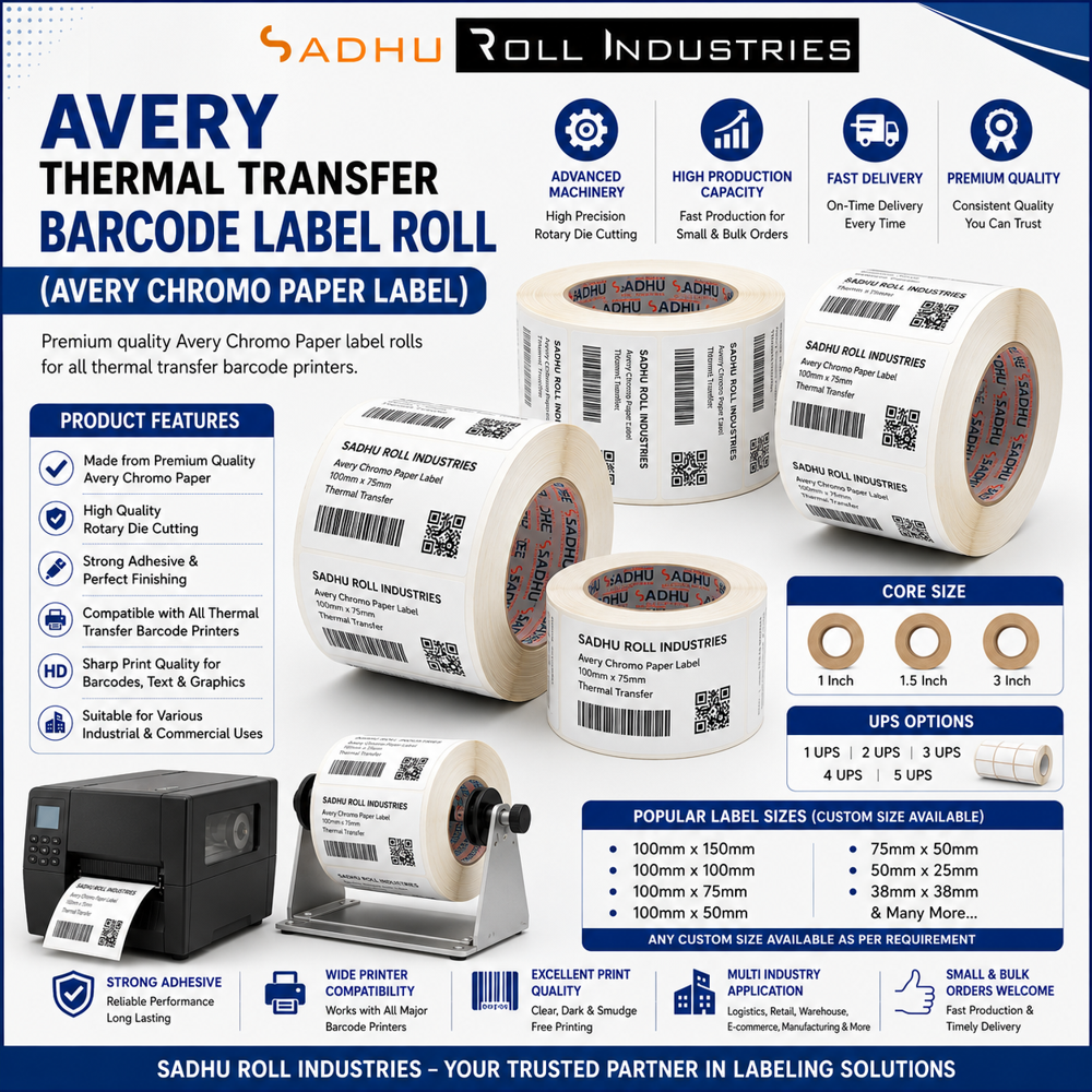 Thermal Transfer Barcode Label Roll - Automatic Grade: Manual