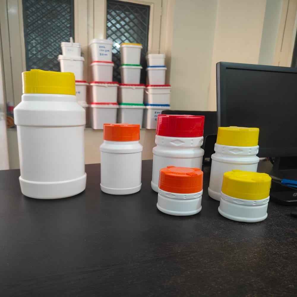 Thayo Jar - Polypropylene 500ml Clear Wide Mouth, Leak-proof Screw Cap, Stackable
