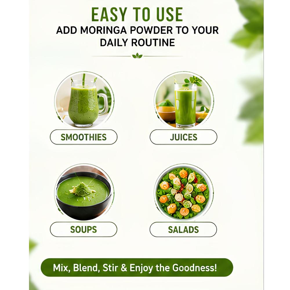 Organics moringa leaves powder (500gm)