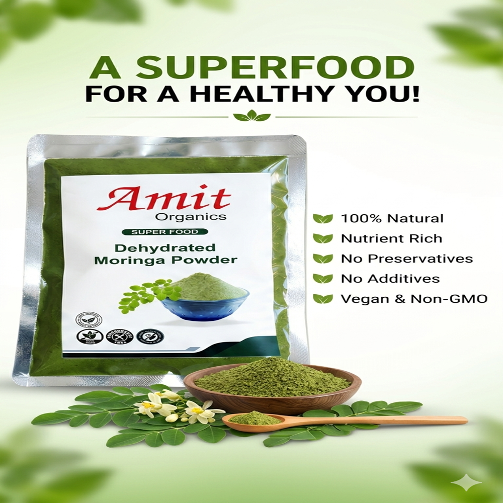 Organics moringa leaves powder (500gm)