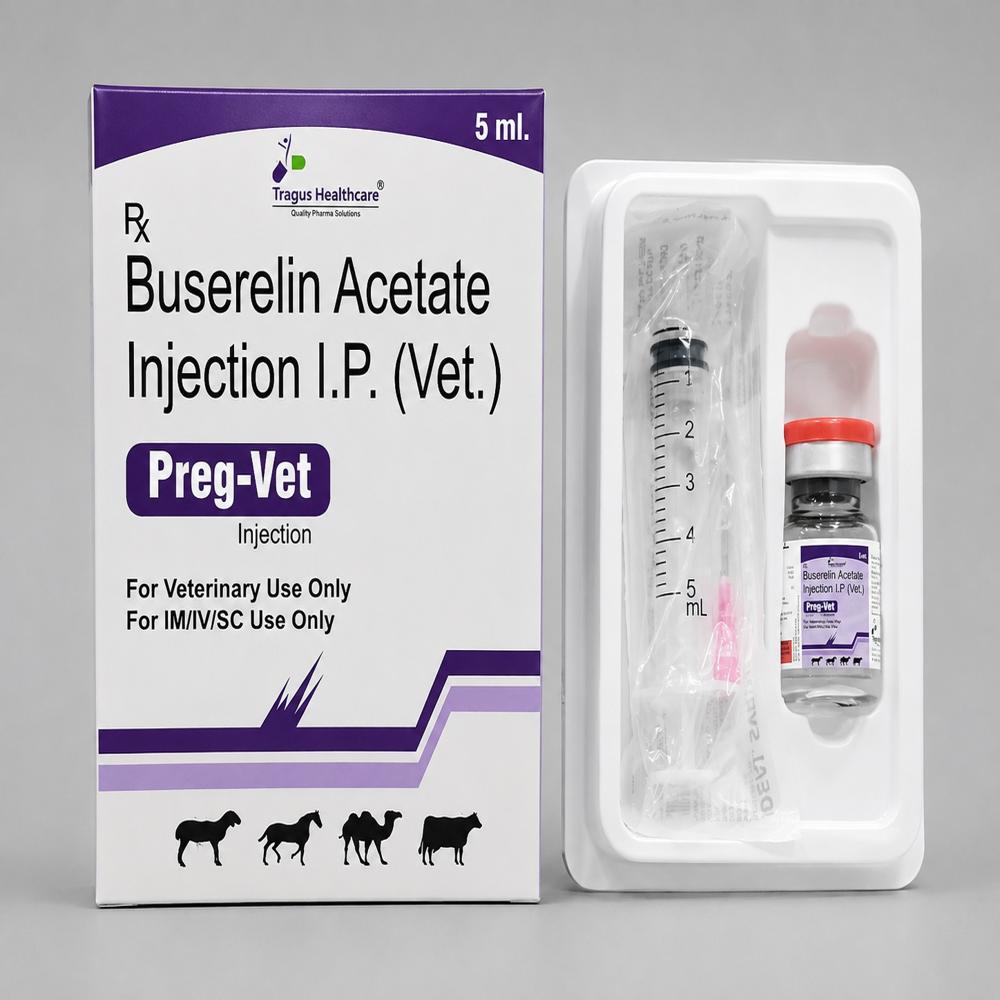 Buserelin Acetate 4 Mcg/Ml / Preg-Vet - 5 Ml - Ingredients: Chemicals