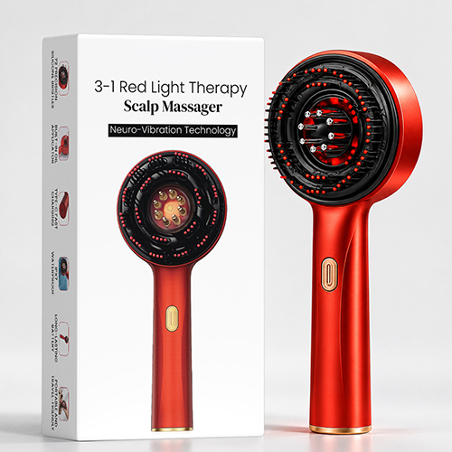 Red Light Therapy Scalp Massager