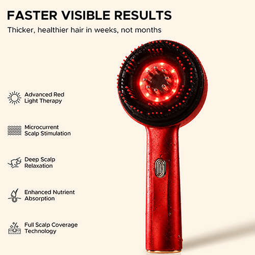 Red Light Therapy Scalp Massager