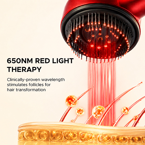 Red Light Therapy Scalp Massager