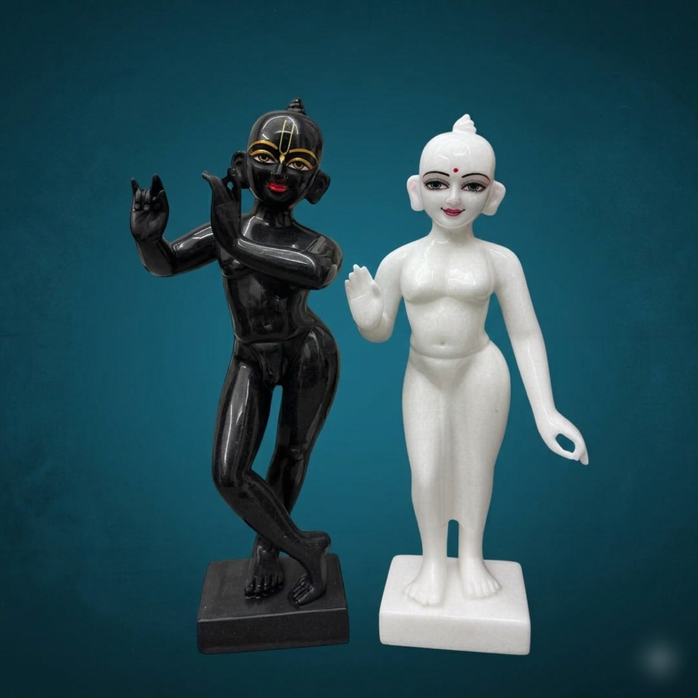 Marble Radha Krishna Jodi Statue