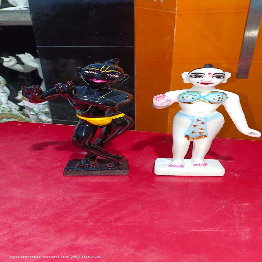 Marble Radha Krishna Statue a Handcrafted Krishna Radha Jodi Murti