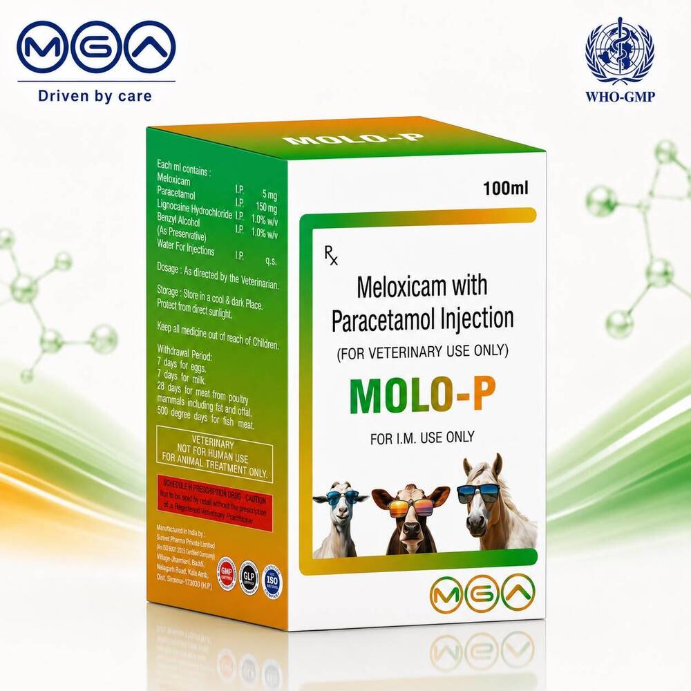 Molo-P Meloxicam And Paracetamol Injection