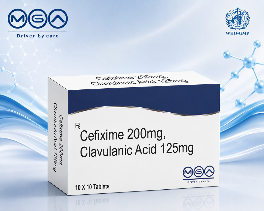 Cefixime 200 mg + Clavulanic Acid 125 mg Tablets