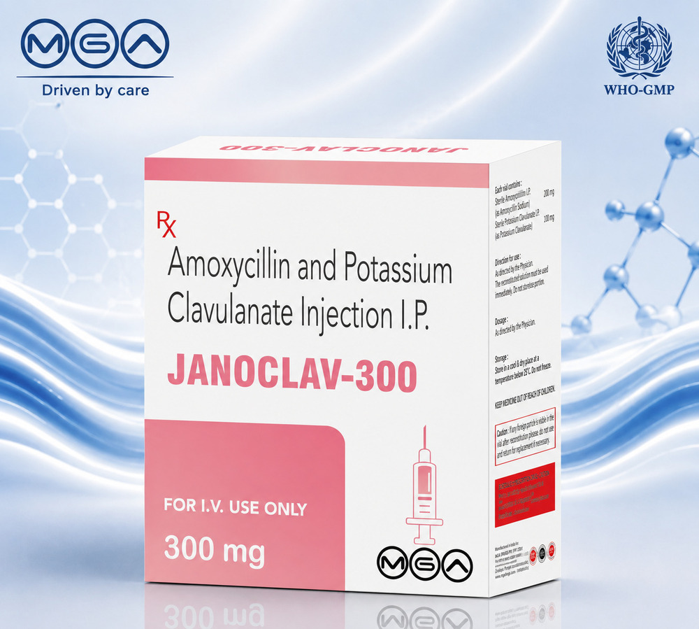 Amoxycillin and Potassium Clavulanate Injection I.P. 300 mg