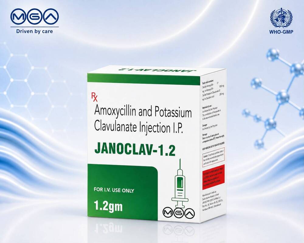 Janoclav-1.2 Amoxicillin And Potassium Clavulanate Injection