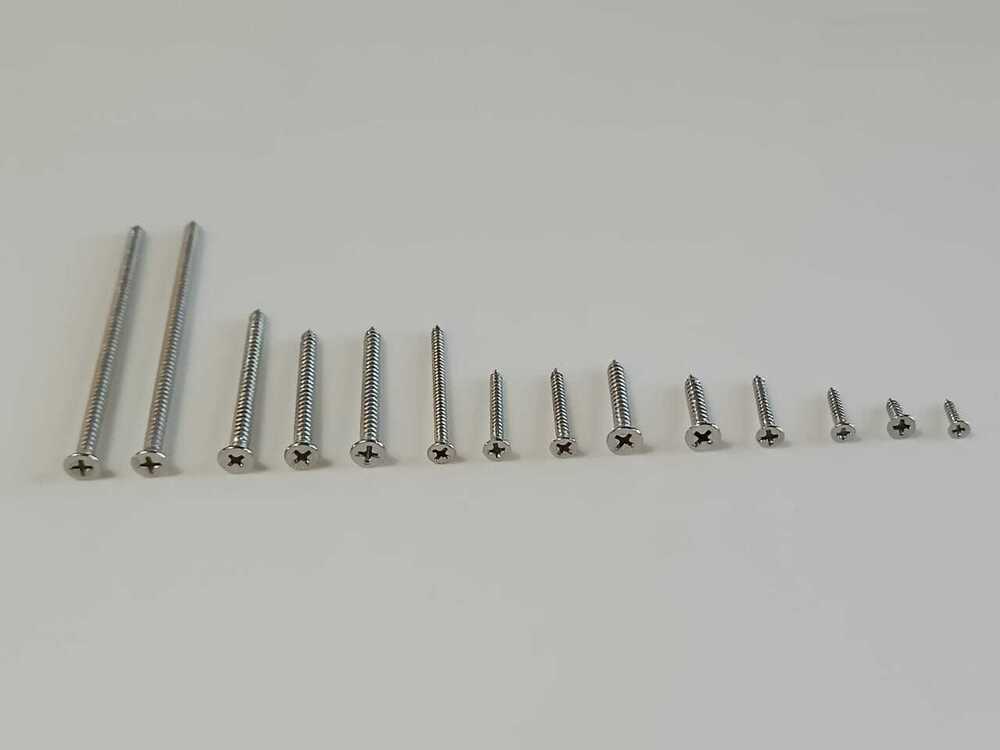 Stainless Steel Countersunk Screw Heads