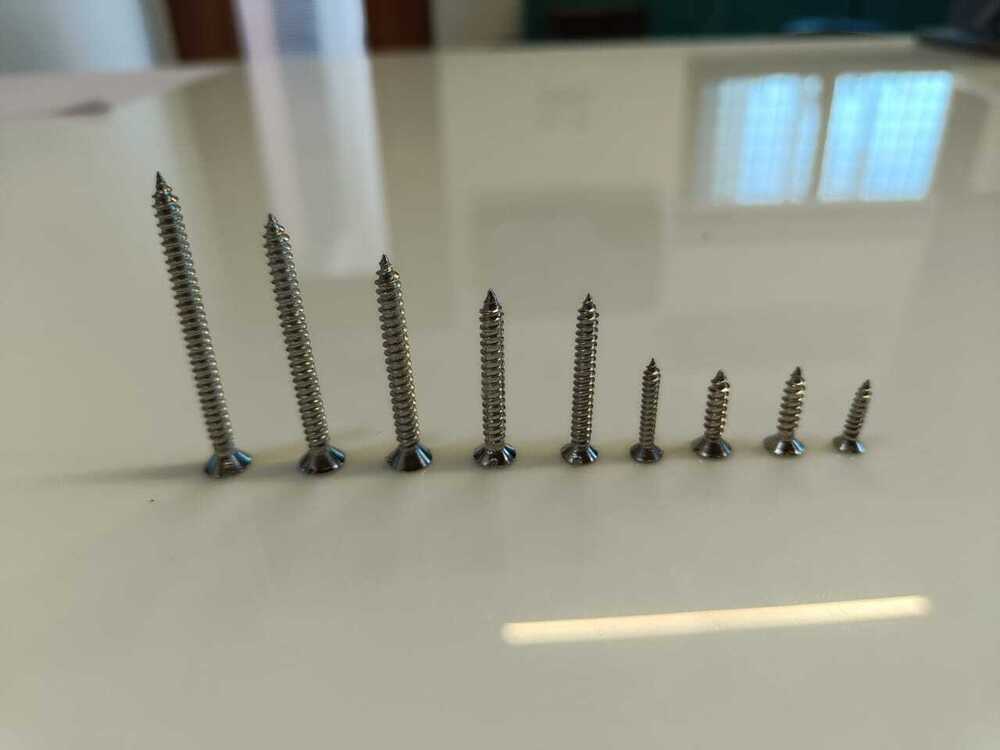 Stainless Steel Countersunk Phillips Screws
