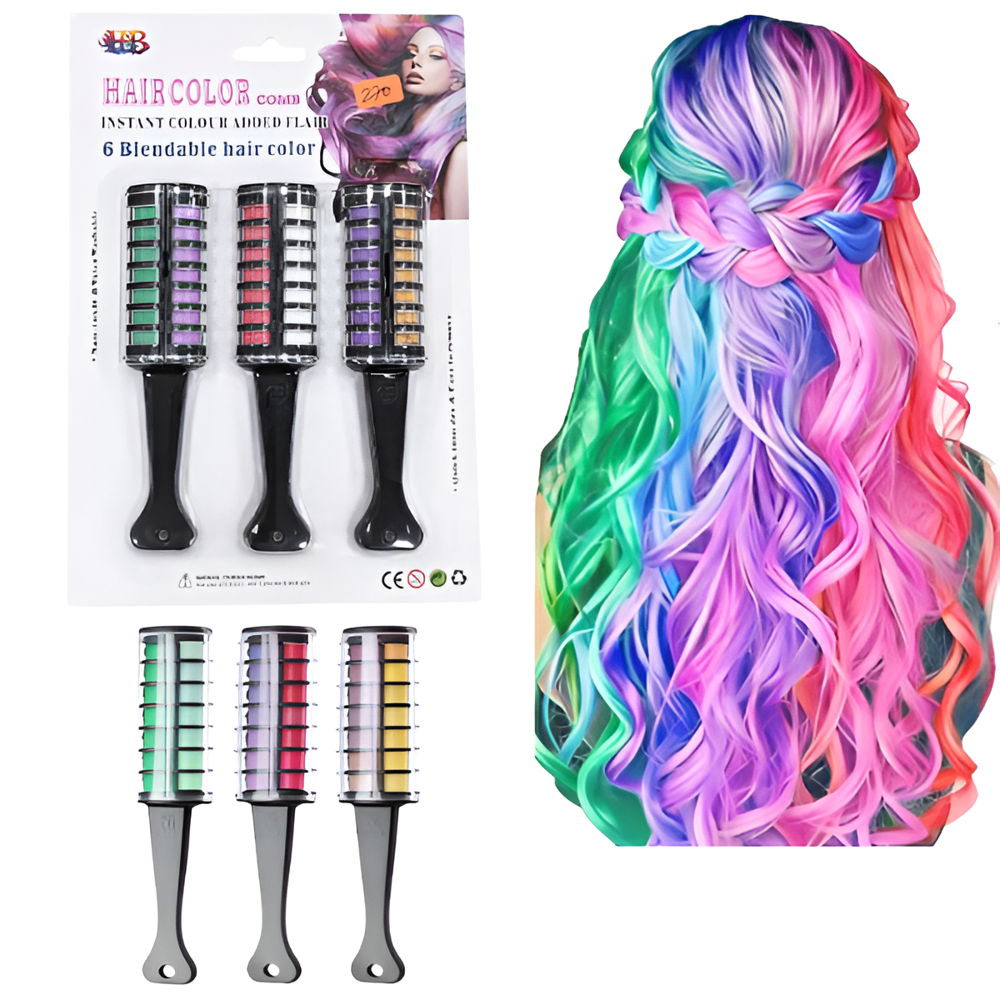Hair Color Chalk Comb