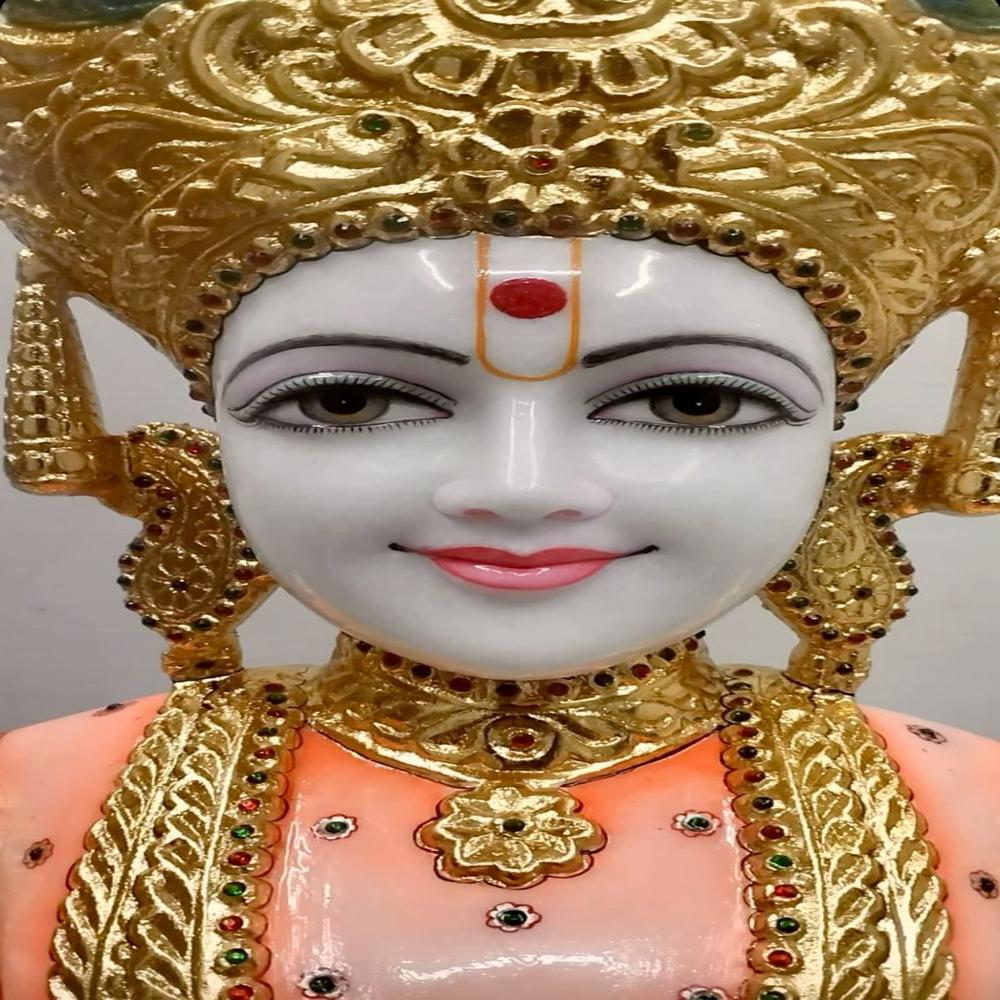 Swami Narayan Marble Statue