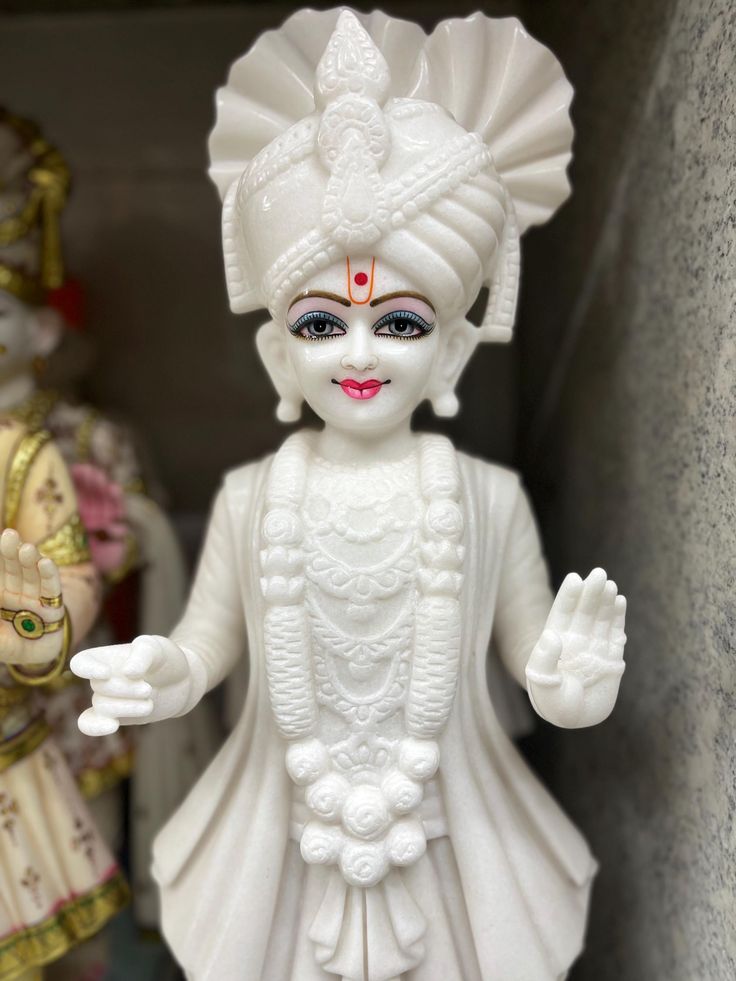 Swami Narayan marble murti