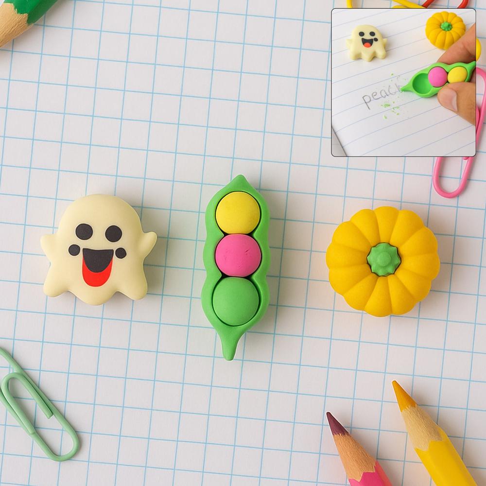 Cute Cartoon Eraser - (1 Pc / Mix Design) - Application: As Per Product Requirement