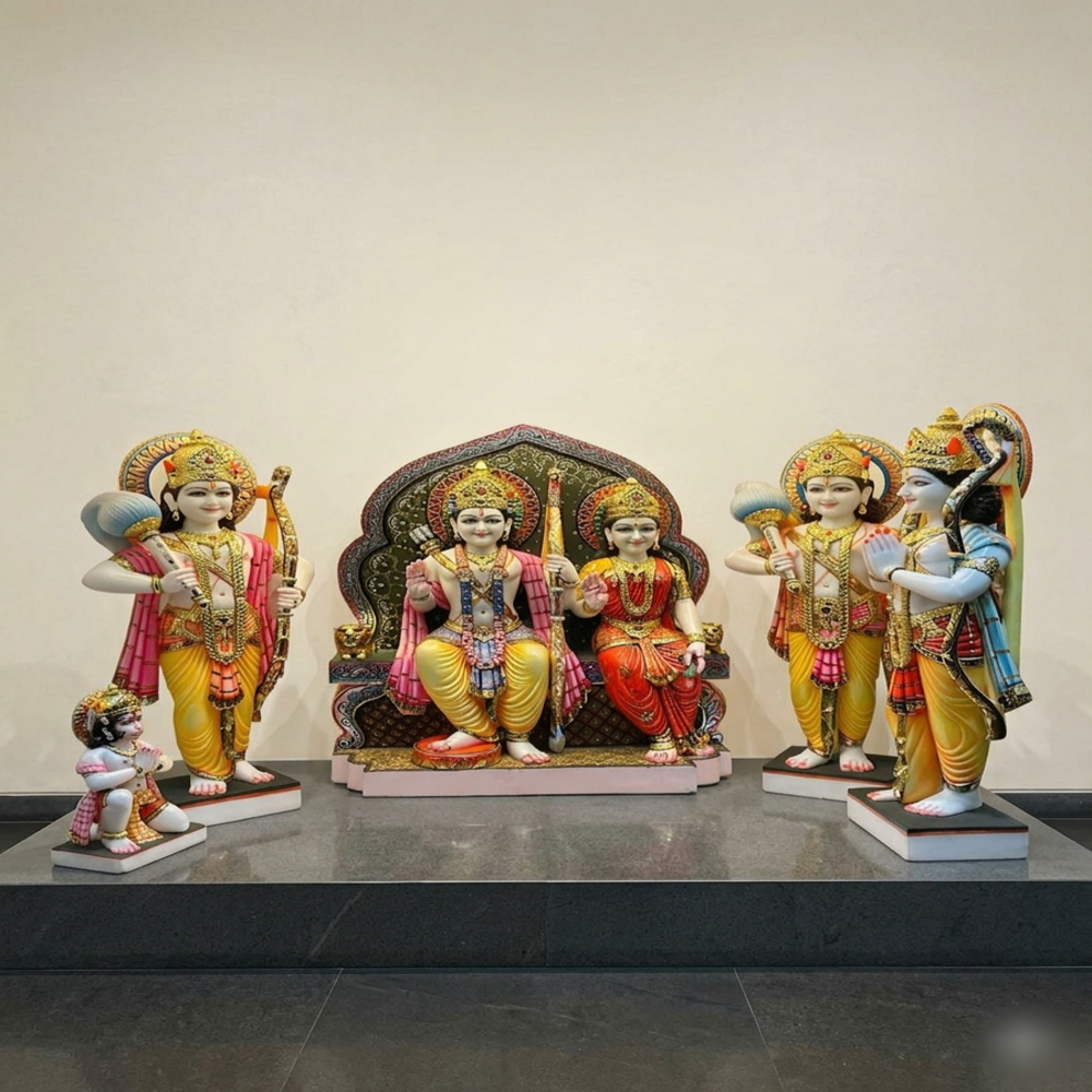 Sita Ram marble murti