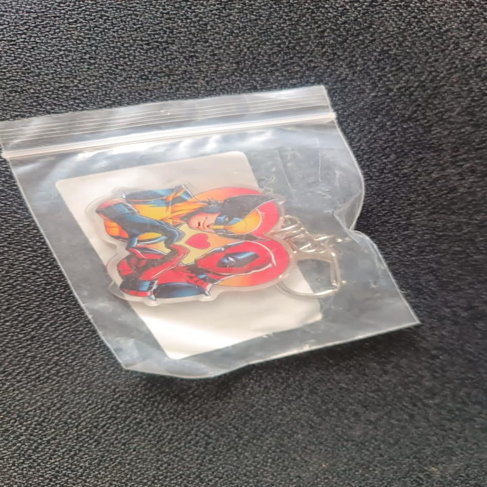 Stylish Acrylic Cartoon Character Keychain With Metal Clip (1 Pc) - Color: Home Decor