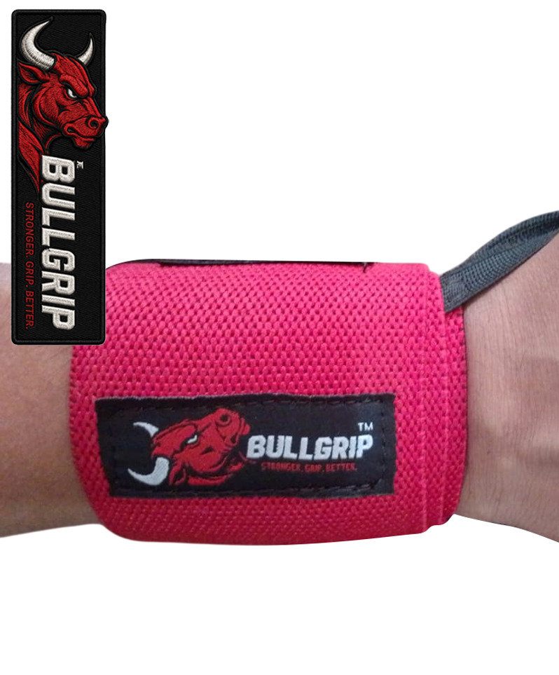 Red Cross Knitted Nylon Wristband