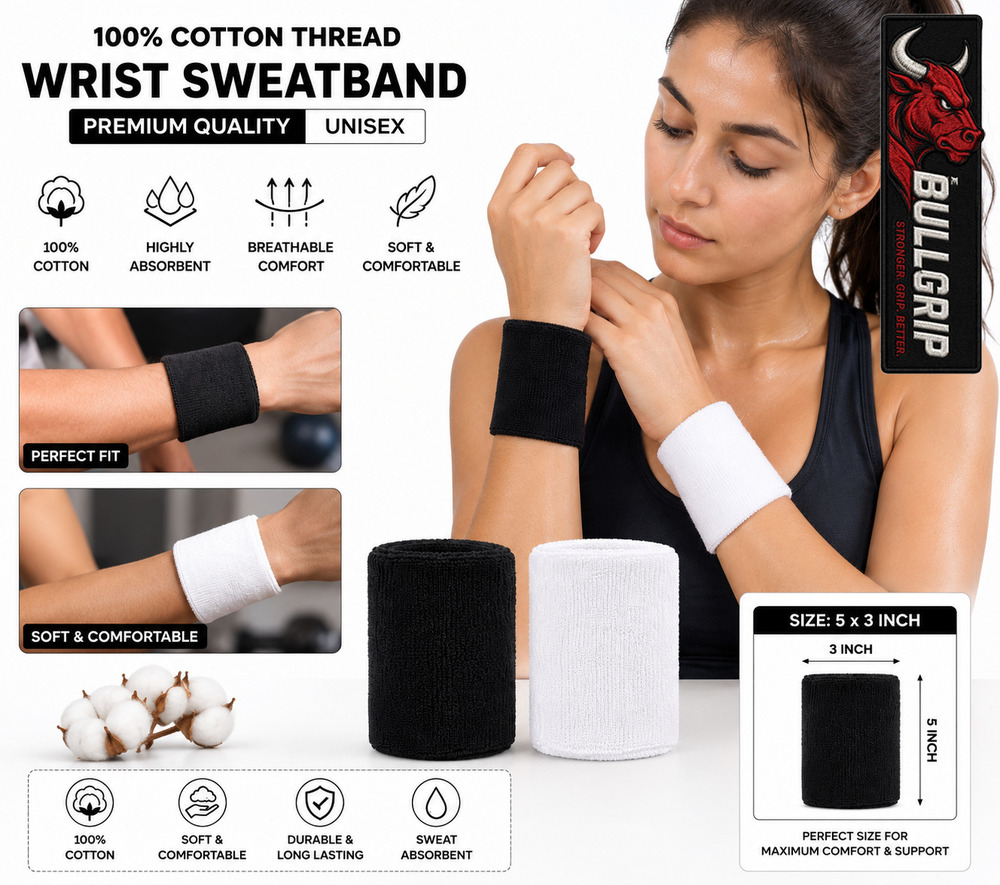 Cotton Thread Wrist Sweatband