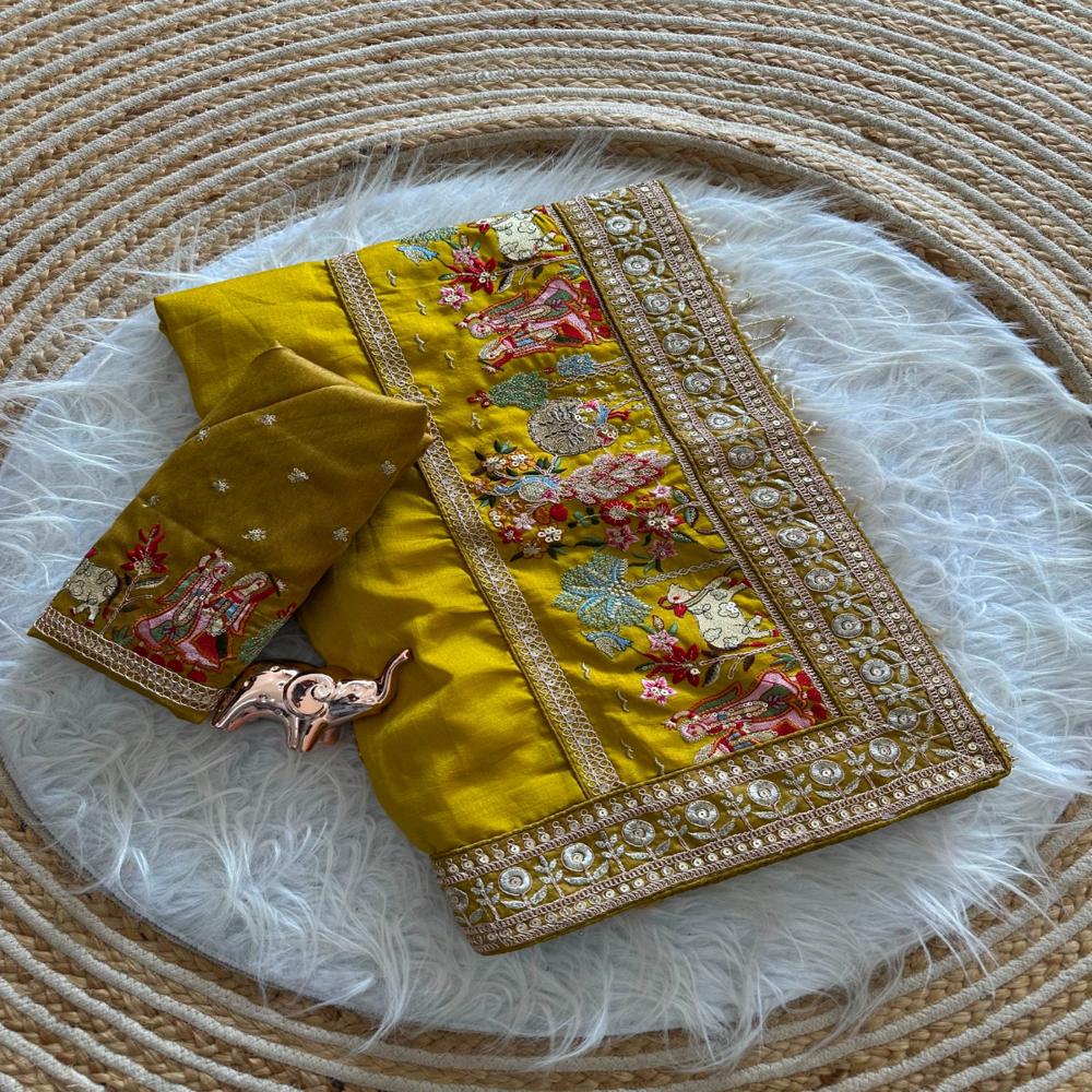 embroidery saree