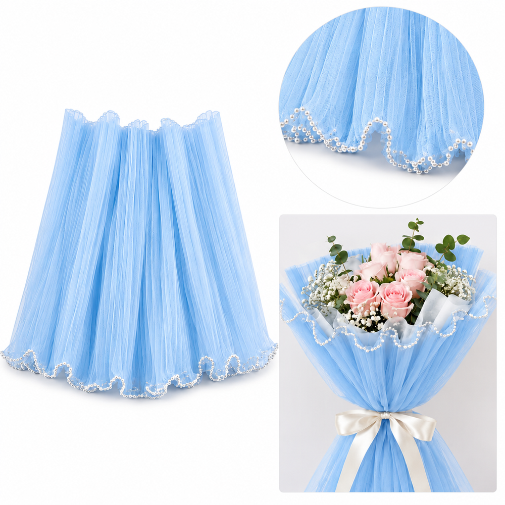 Bouquet Wrapping Pearl Net