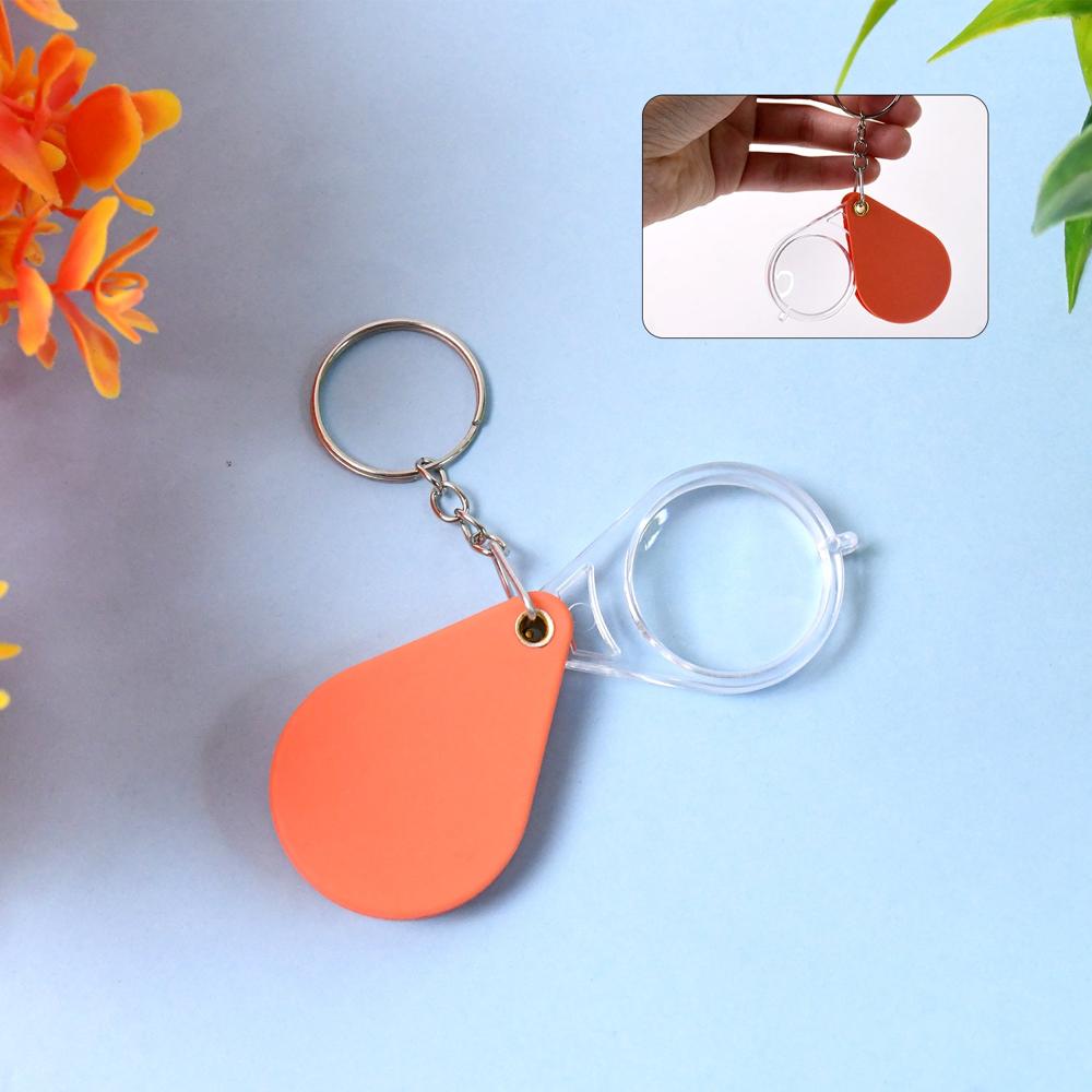 Folding Magnifier, Portable Mini Magnifier Keychain (1 Pc) - Application: As Per Product Requirement