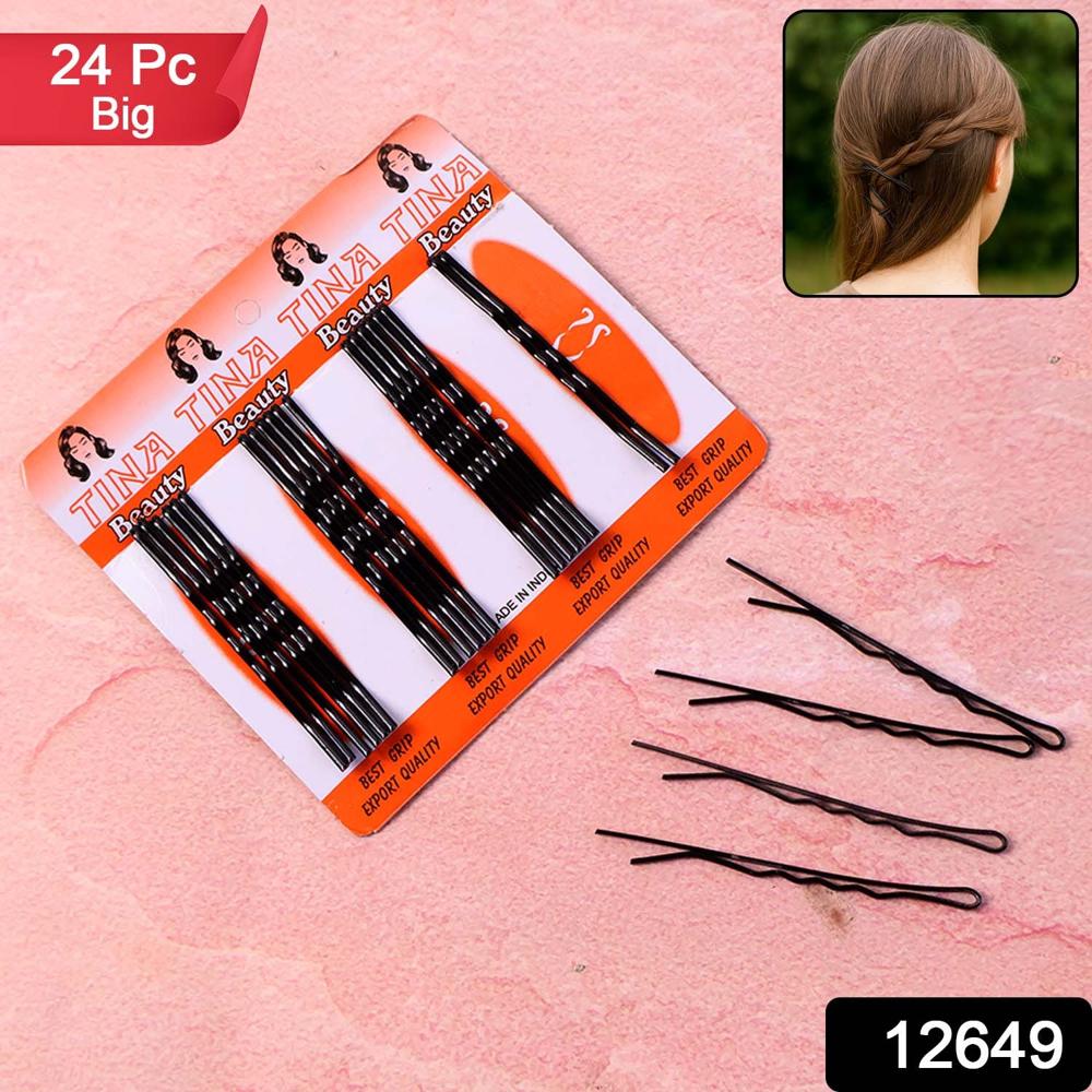 Big Black Hair Bobby Pins (24 Pc) - Application: As Per Product Requirement
