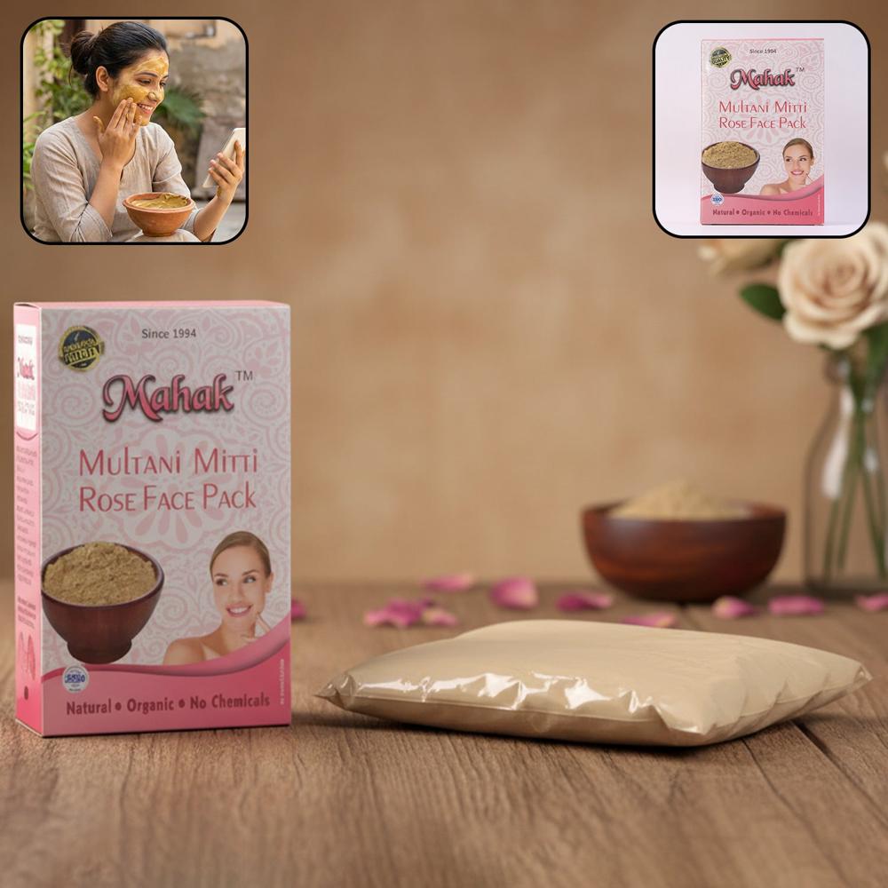 Herbal Multani Mitti & Rose Based Face Pack 80 Gm - Age Group: As Per Product Requirement