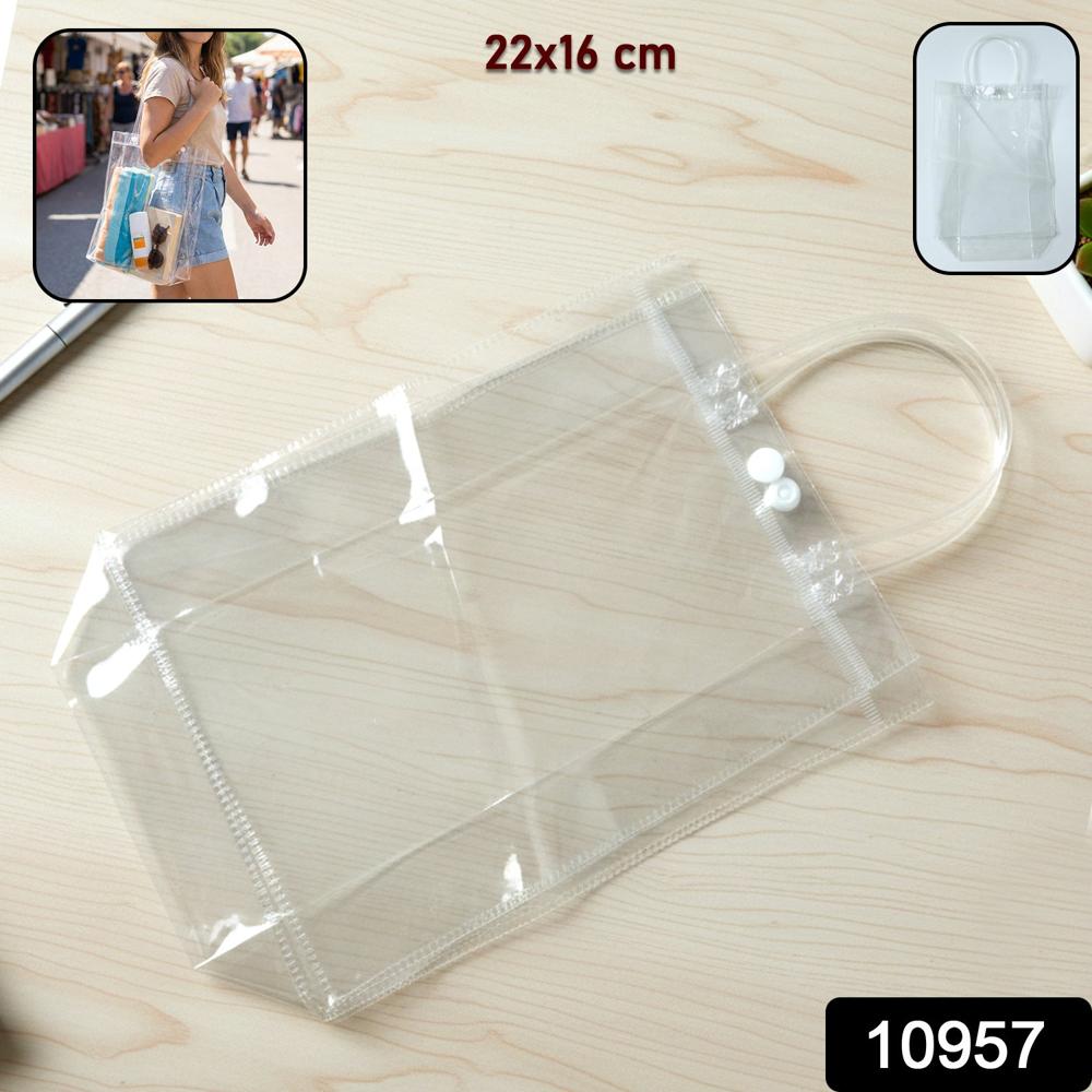 Transparent Pvc Carry Bag (1 Pc, 22 X 16 Cm) - Application: As Per Product Requirement