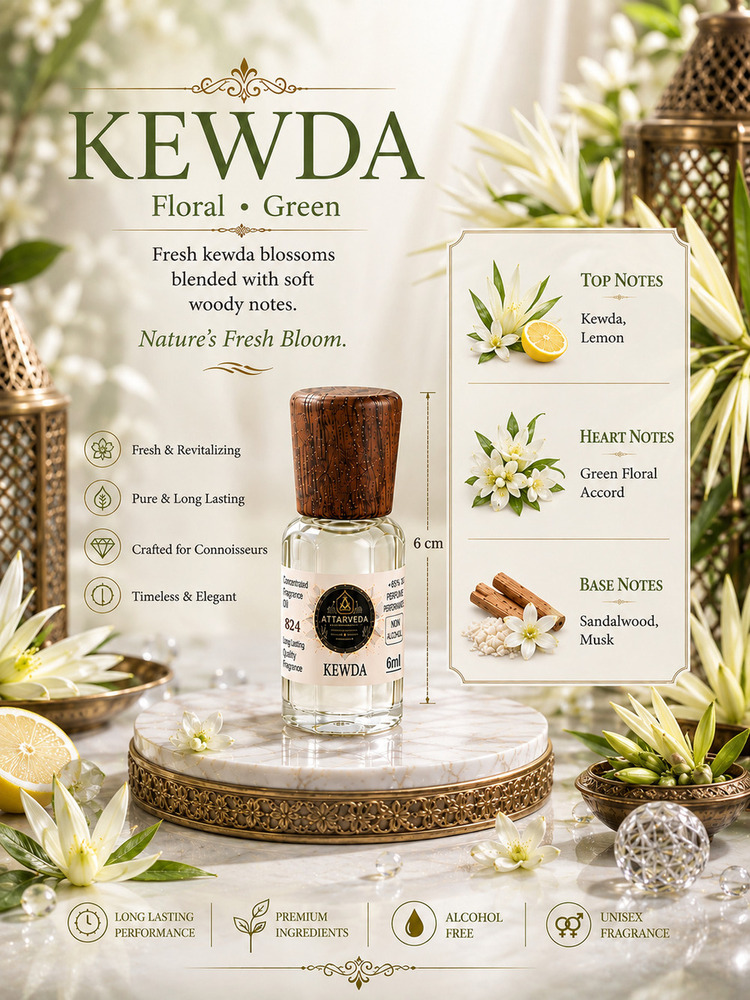 Kewda Floral Green Perfume