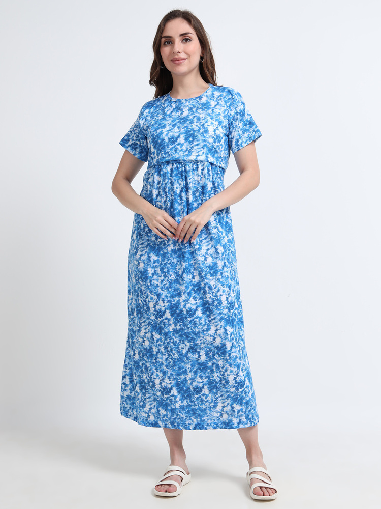 Bluestar Printed Midi Dress