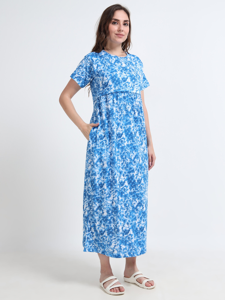 Bluestar Printed Midi Dress