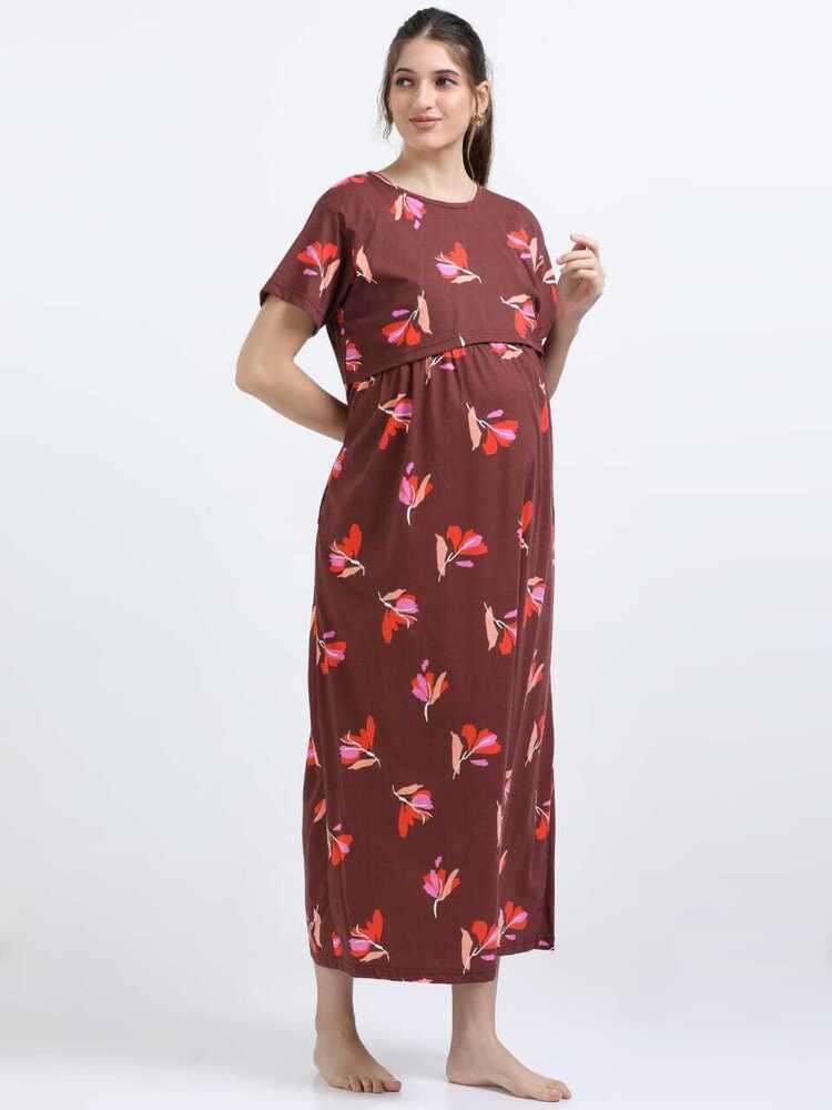 MRF Printed Midi Dress