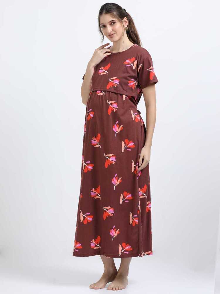 MRF Printed Midi Dress