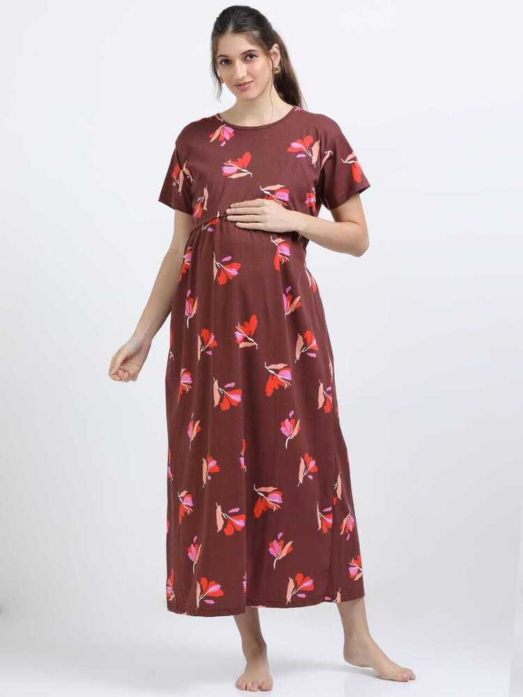 MRF Printed Midi Dress
