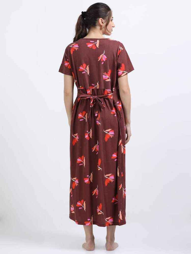 MRF Printed Midi Dress