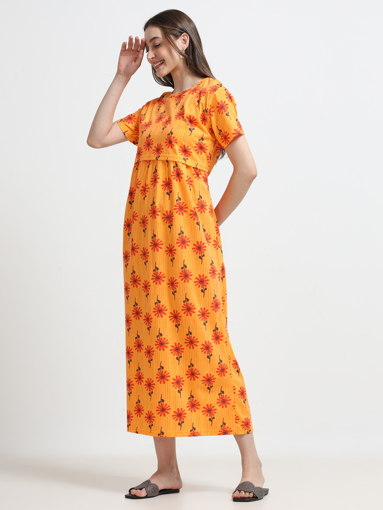 OFW Printed Midi Dress